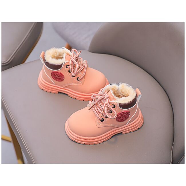 Ghete imblanite roz somon - fashion (marime disponibila: marimea 22) mdfl333-4-de4.marimea 22