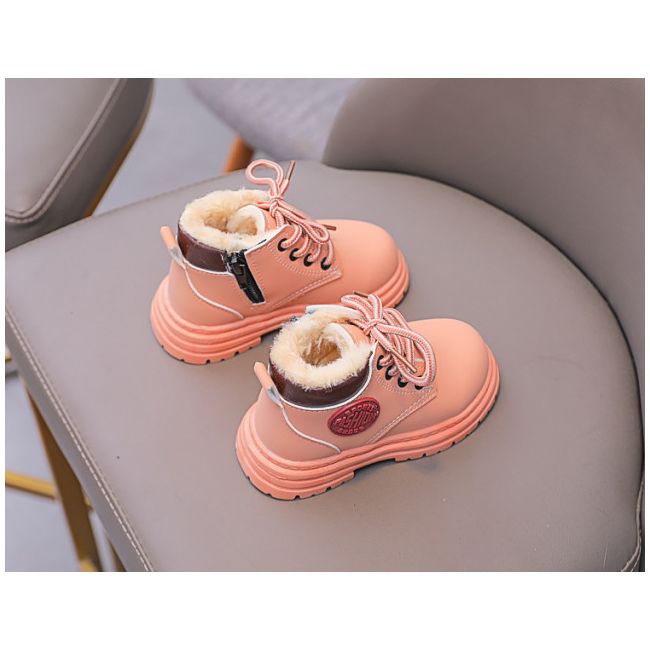 Ghete imblanite roz somon - Fashion MDFL333-4-DE4