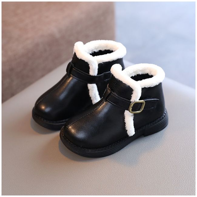 Ghete negre imblanite, pentru copii MB1019-1-DE2