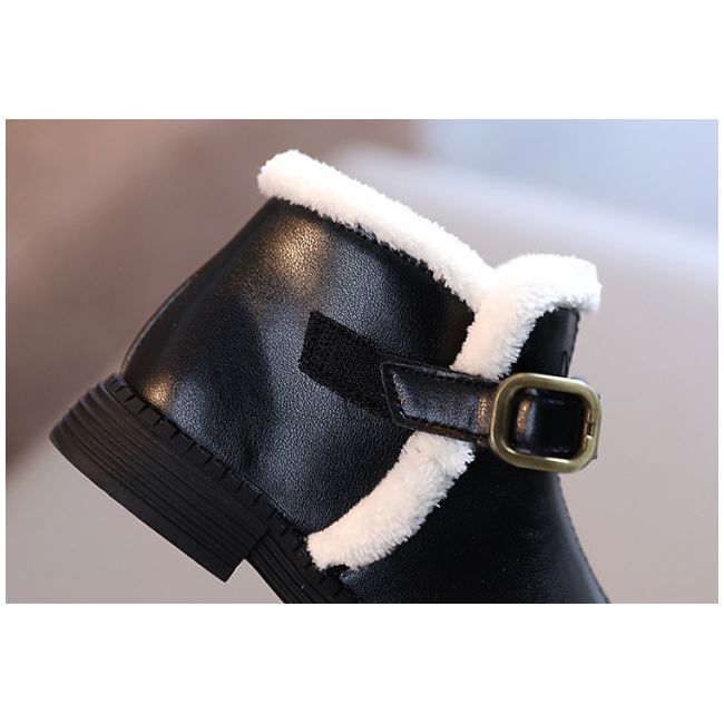 Ghete negre imblanite, pentru copii MB1019-1-DE2