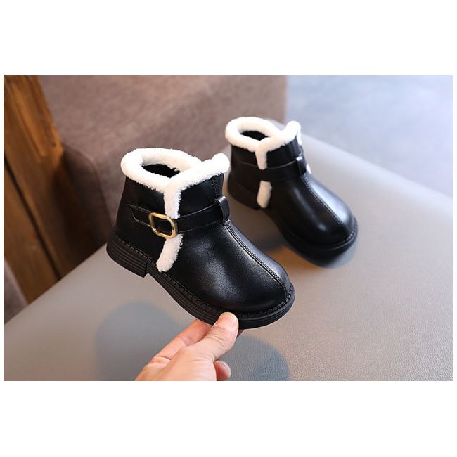 Ghete negre imblanite, pentru copii MB1019-1-DE2