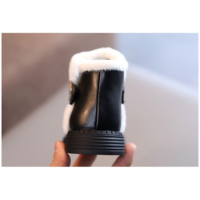 Ghete negre imblanite, pentru copii MB1019-1-DE2