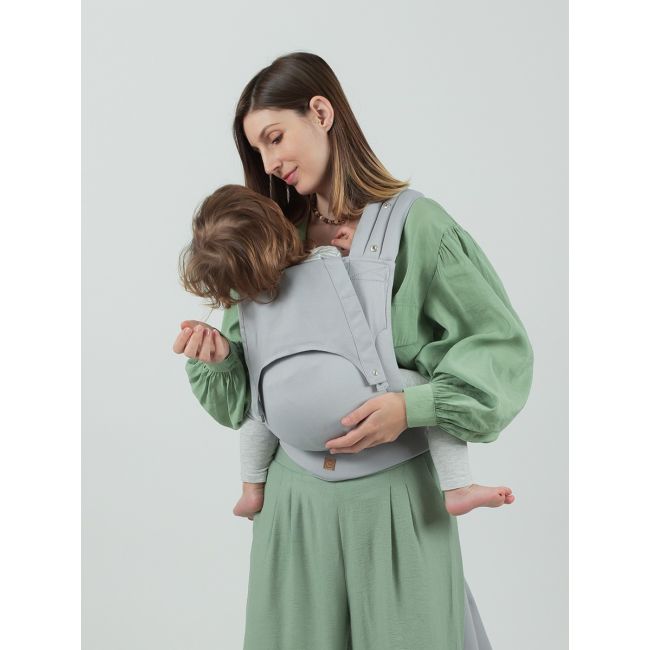 Marsupiu isara quick half buckle pearl grey