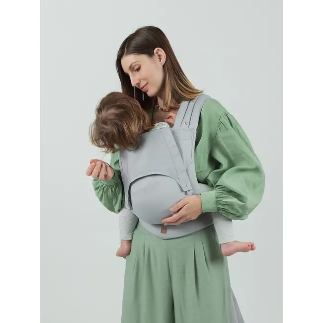 Marsupiu isara quick half buckle pearl grey