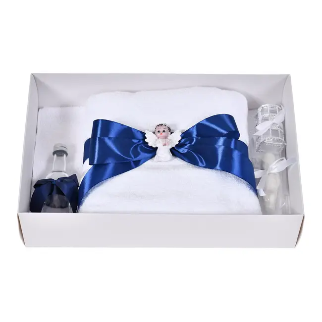 Trusou botez baiat elegant, funda bleumarin si ingeras, Denikos&reg; C9322 NKO6045