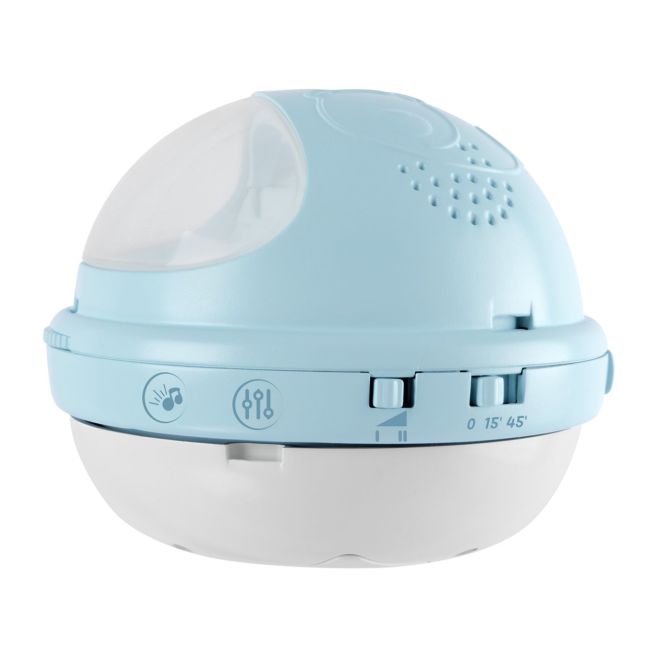 Carusel muzical 3 in 1 Chicco Rainbow cu proiectie, bleu, 0 luni+ CHC1104120-1