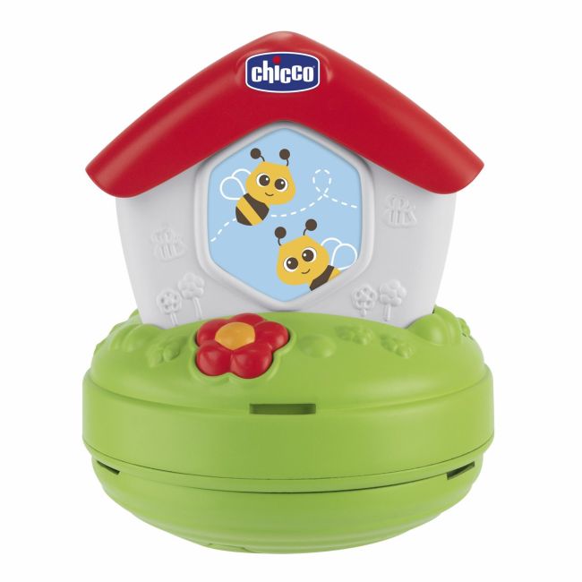 Carusel muzical 3 in 1 Chicco Stupul albinutelor cu proiectie, 0 luni+ CHC11080-1