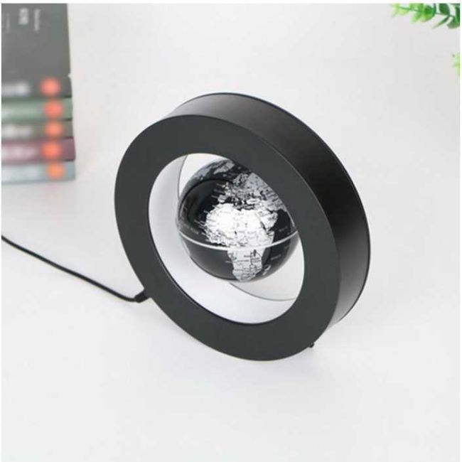 Glob pamantesc levitant in suport LED forma rotunda Cosmolino MP74014 BBJMP74014_Negru
