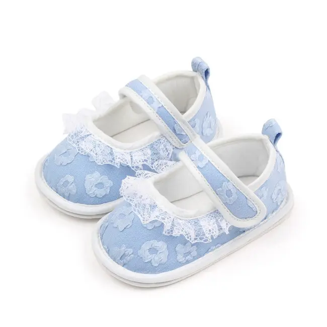 Pantofiori bleu cu floricele brodate LIBP3110-2-cd4