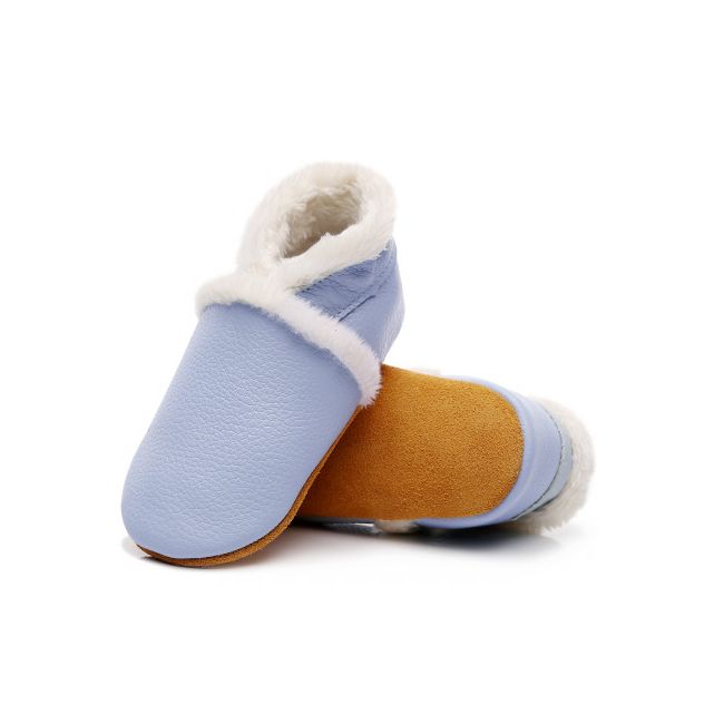 Pantofiori bleu imblaniti pentru fetite - Lulu LIXH00269-3-p34