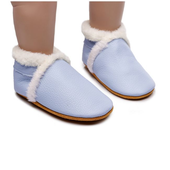 Pantofiori bleu imblaniti pentru fetite - Lulu LIXH00269-3-p34