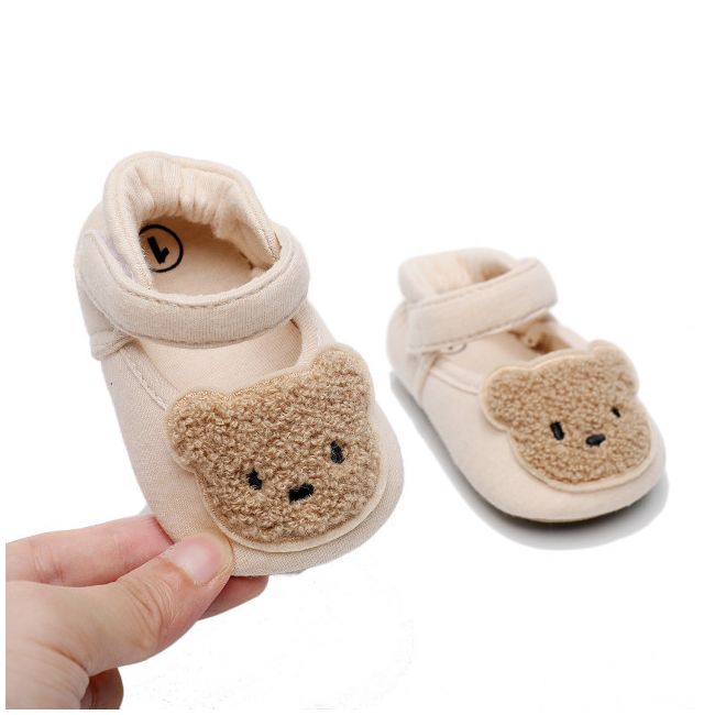 Pantofiori crem pentru fetite - Ursulet LINJ013-2-sa5