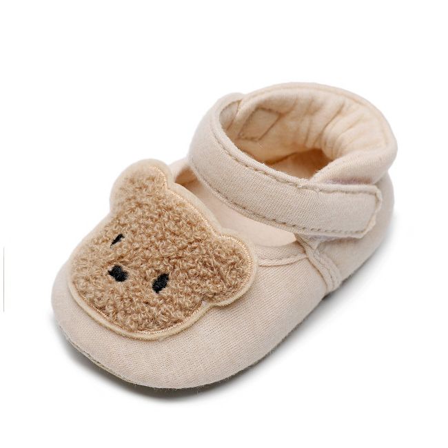 Pantofiori crem pentru fetite - Ursulet LINJ013-2-sa5