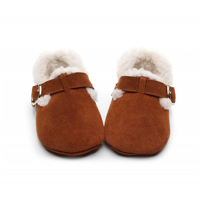 Pantofiori maro imblaniti pentru fetite - Lilly LIXH0218-1-p34