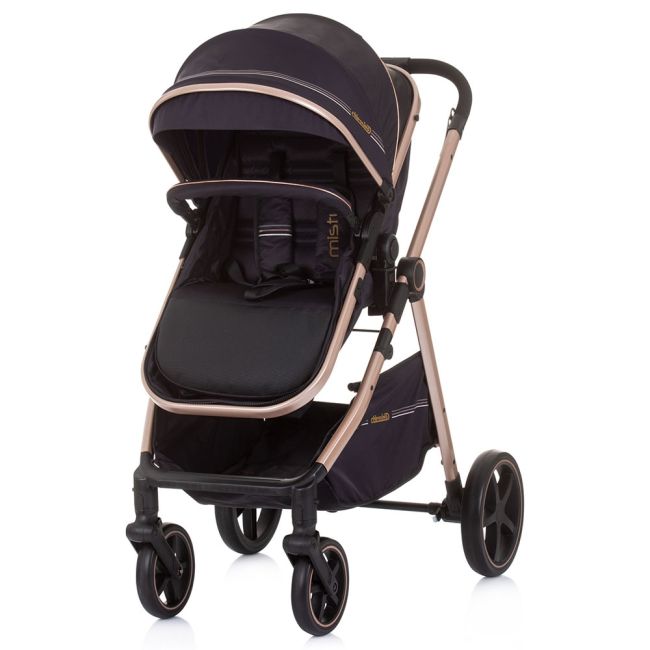 Carucior chipolino misty 2 in 1 pure black hubkkmt02305pb
