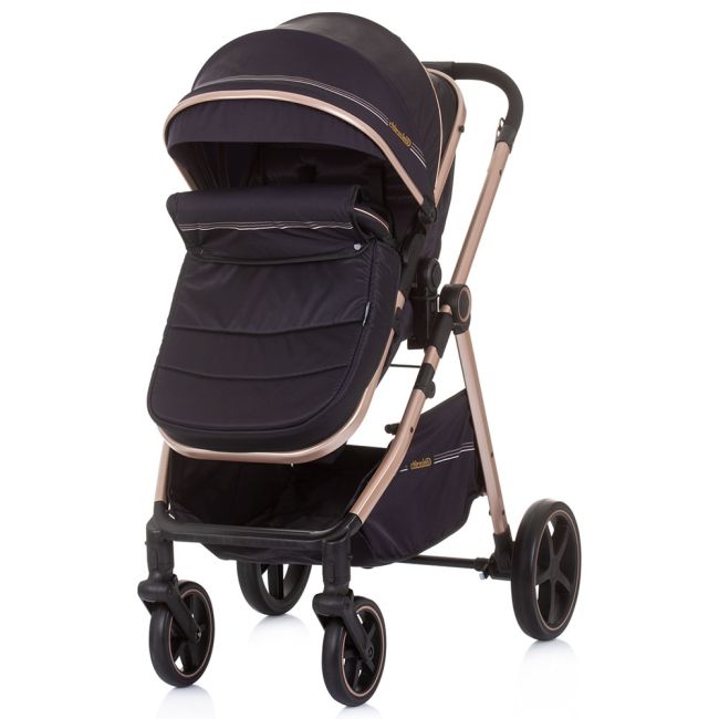 Carucior chipolino misty 2 in 1 pure black hubkkmt02305pb