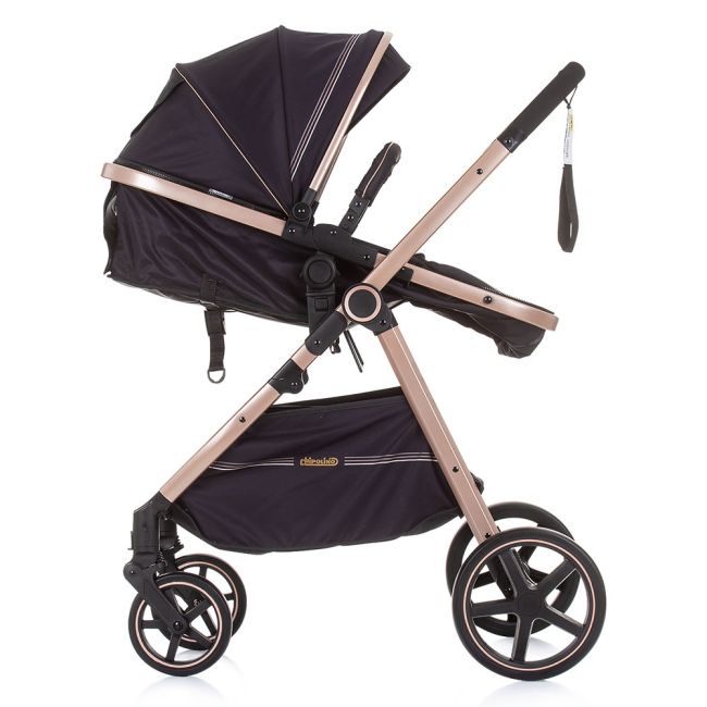 Carucior chipolino misty 2 in 1 pure black hubkkmt02305pb