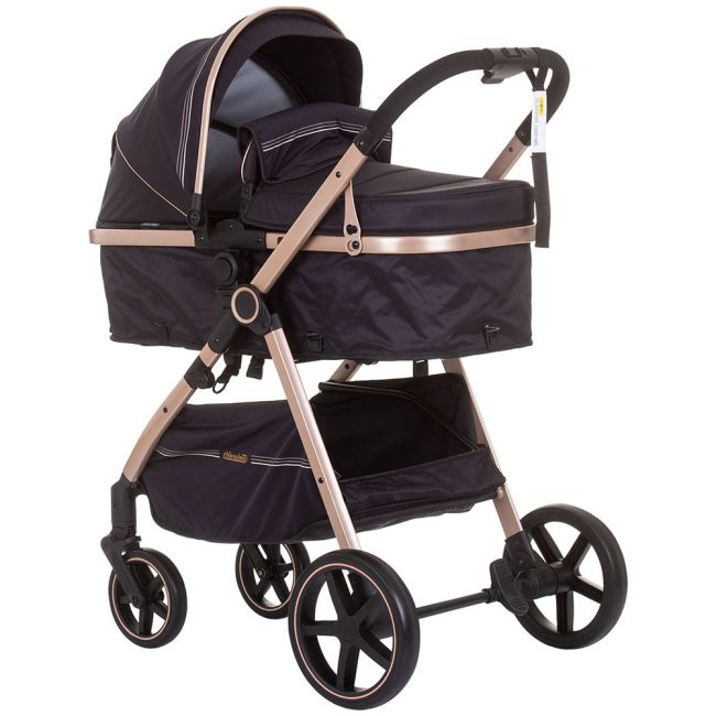 Carucior chipolino misty 2 in 1 pure black hubkkmt02305pb