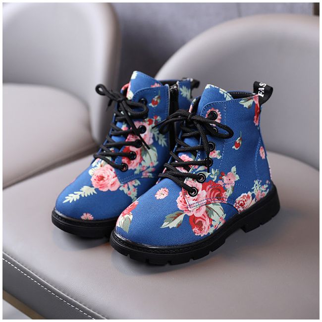 Ghete NEIMBLANITE albastre - Flowers LI629-5-bo4