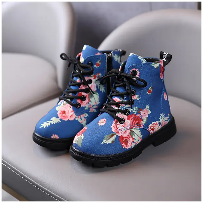 Ghete NEIMBLANITE albastre - Flowers LI629-5-bo4
