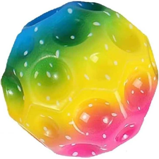 Minge Saritoare Hi Bounce Curcubeu 6.5 cm LG Imports LG4891 BBJLG4891_Roz/Galben/Albastru