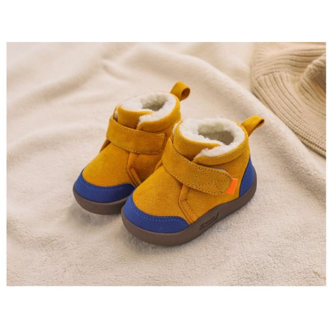 Pantofi imblaniti galben mustar - Wello MD7711-1-p25