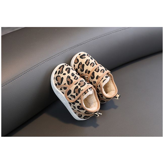 Pantofi imblaniti pentru fetite - Animal print LIBY1107-1-AC