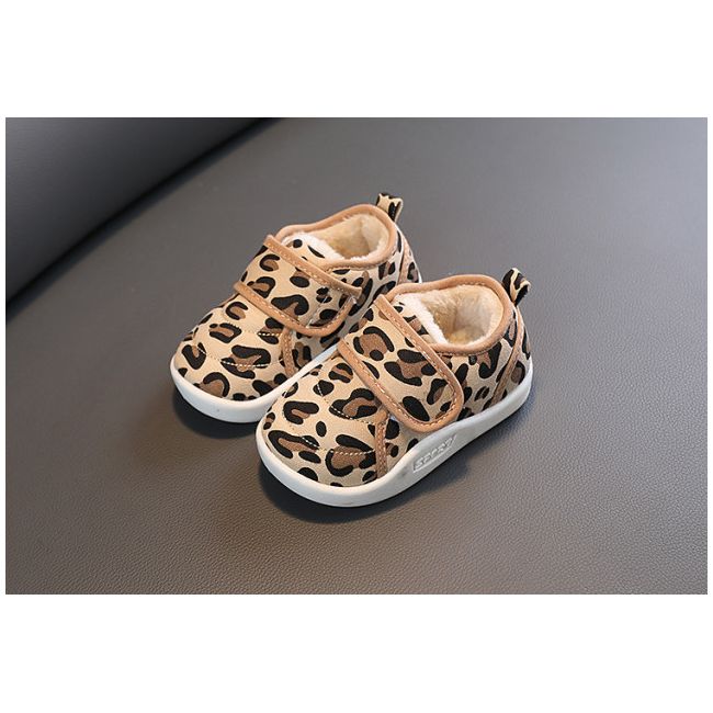 Pantofi imblaniti pentru fetite - Animal print LIBY1107-1-AC