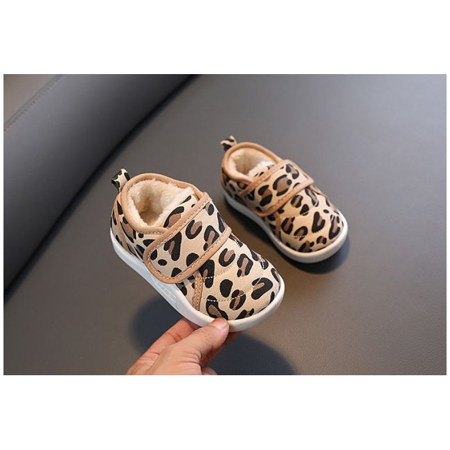 Pantofi imblaniti pentru fetite - Animal print LIBY1107-1-AC