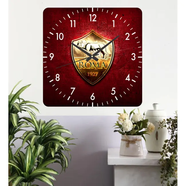 Ceas De Perete As Roma -30x30 Cm-plastic-patrat-visiniu