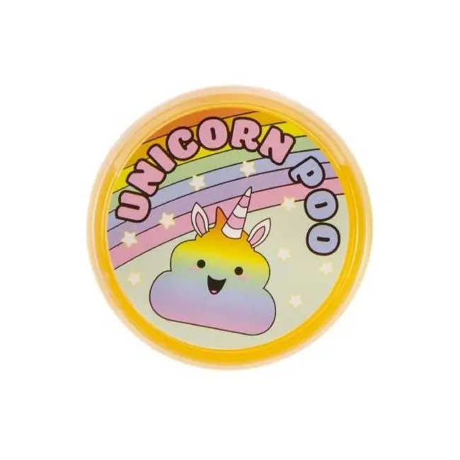 Gelatina modelatoare slime Unicorn Poo cu figurina unicorn LG Imports LG9431 BBJLG9431_Portocaliu