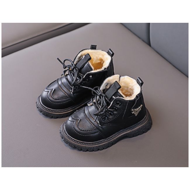 Ghete negre imblanite - Fashion LING-F835-5-ca