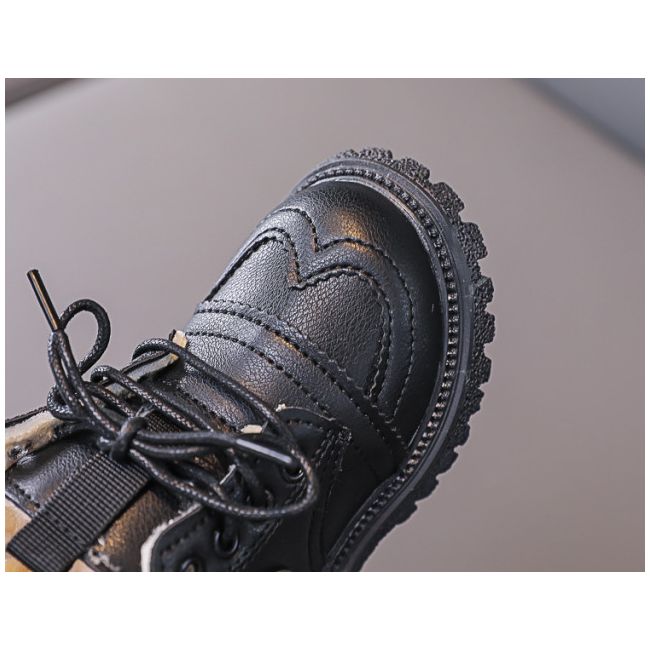 Ghete negre imblanite - Fashion LING-F835-5-ca