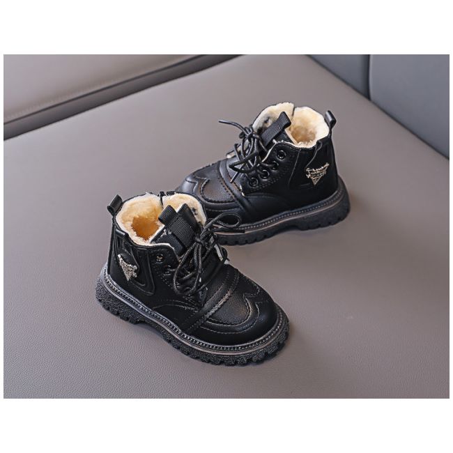 Ghete negre imblanite - Fashion LING-F835-5-ca