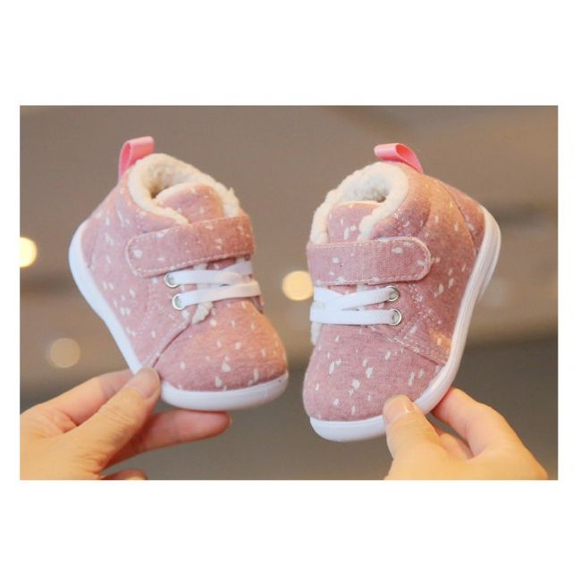 Pantofi imblaniti roz cu picatele albe LIHYW19-2-de7