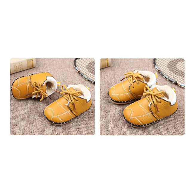 Pantofiori galben mustar imblaniti pentru bebelusi AMHYW02-2-p31