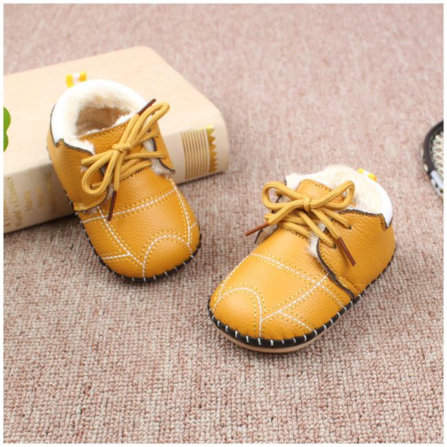 Pantofiori galben mustar imblaniti pentru bebelusi AMHYW02-2-p31