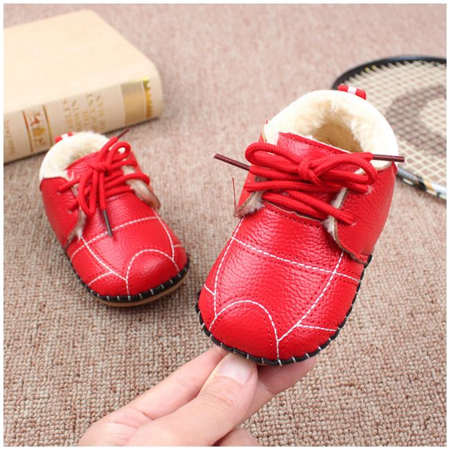 Pantofiori rosii imblaniti pentru fetite - Bella LIHYW02-1-p31