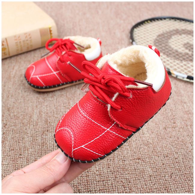 Pantofiori rosii imblaniti pentru fetite - Bella LIHYW02-1-p31