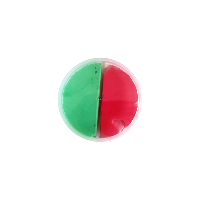 Plastilina saritoare Neon 2 culori 7x6cm LG Imports LG9421 BBJLG9421_Verde/Rosu
