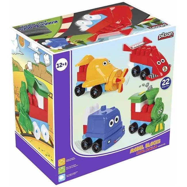 Set constructie pilsan model blocks 22 piese hubpl-03-213