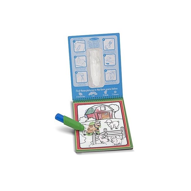 Apa magica carnet de colorat animale melissa and doug - okemd5376