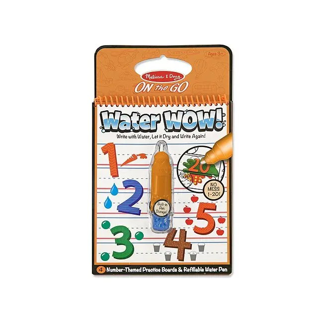 Carnet de colorat apa magica numerele melissa and doug - okemd5399