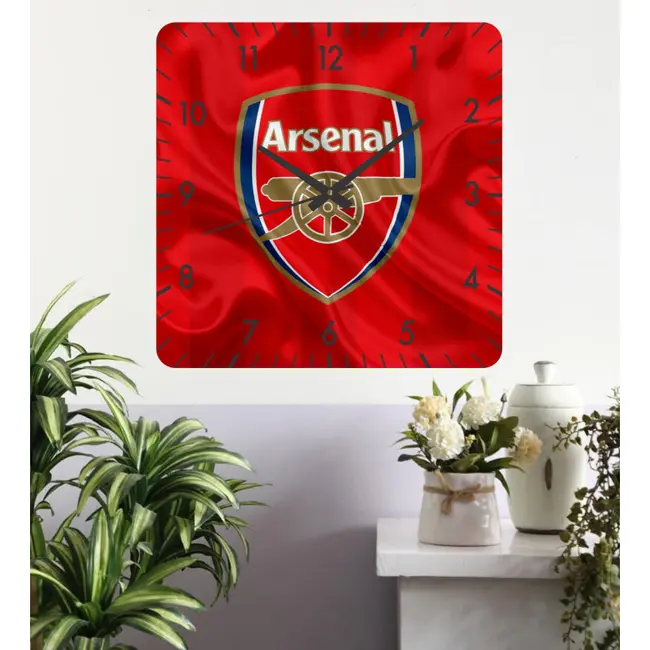 Ceas De Perete Arsenal -rosu-40x40 Cm