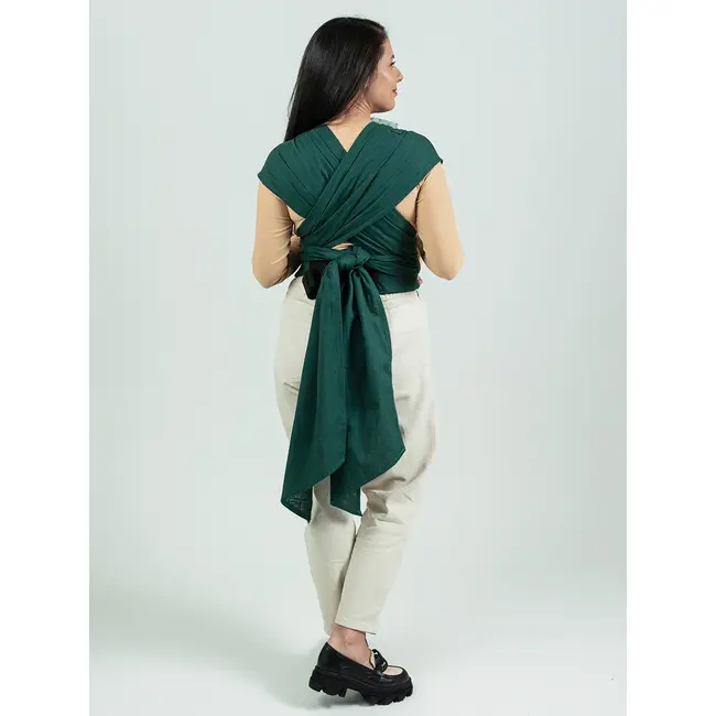 Marsupiu isara quicktie evergreen linen