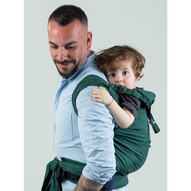 Marsupiu isara quicktie evergreen linen