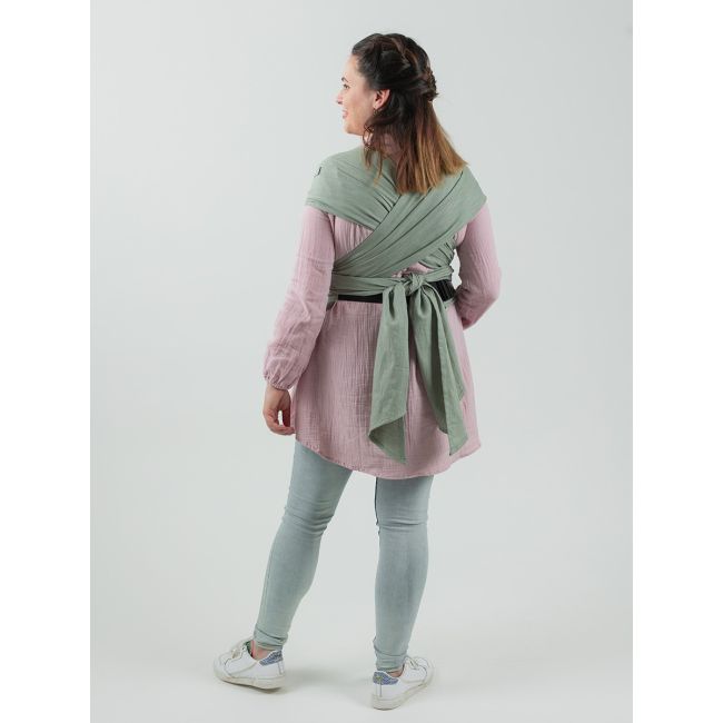 Marsupiu isara quicktie sage green linen