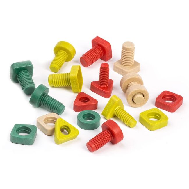 Joc educativ pentru dezvoltarea motricitatii eco suruburi si piulite - okeml32255