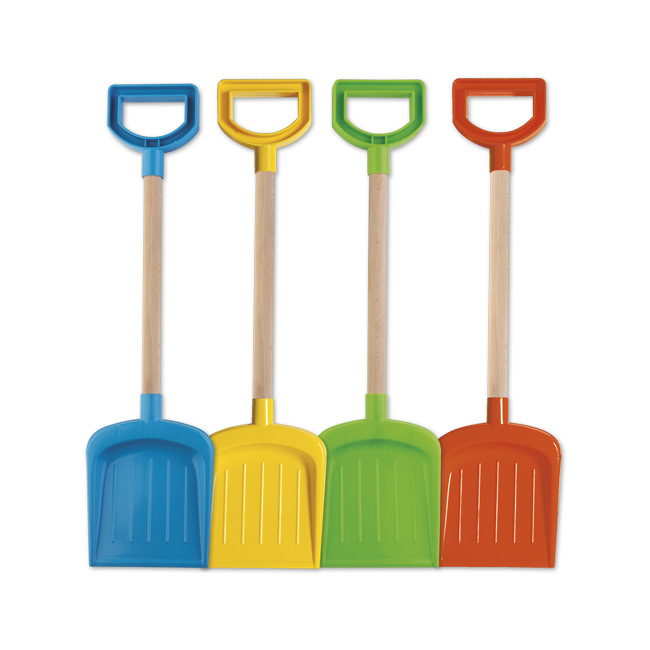 Lopata mare 52 cm, cu coada din lemn, pentru joaca in nisip - okeagi4230-0000