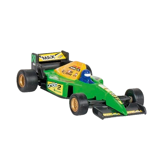 Masinuta de curse die-cast, cu motoras pull-back, verde - okegoki12162v